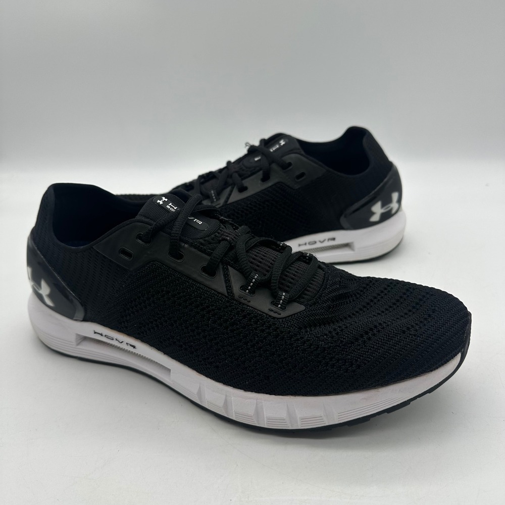 Under Armour 3021586-002 Mens Size 13 HOVR Sonic 2 Black White Running Shoes